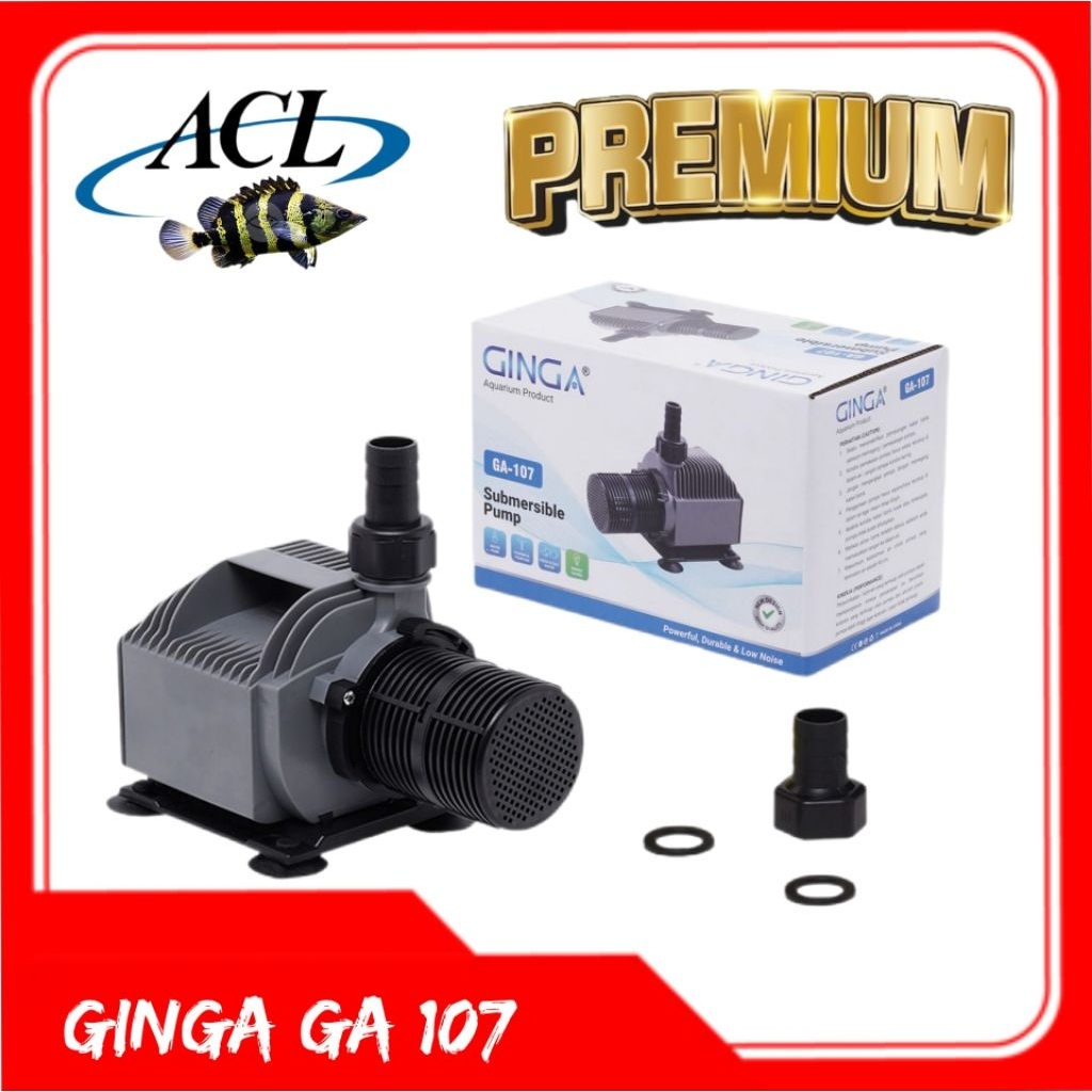POMPA CELUP KOLAM IKAN GINGA GA 107 WATER PUMP KOLAM IKAN LOW WATT