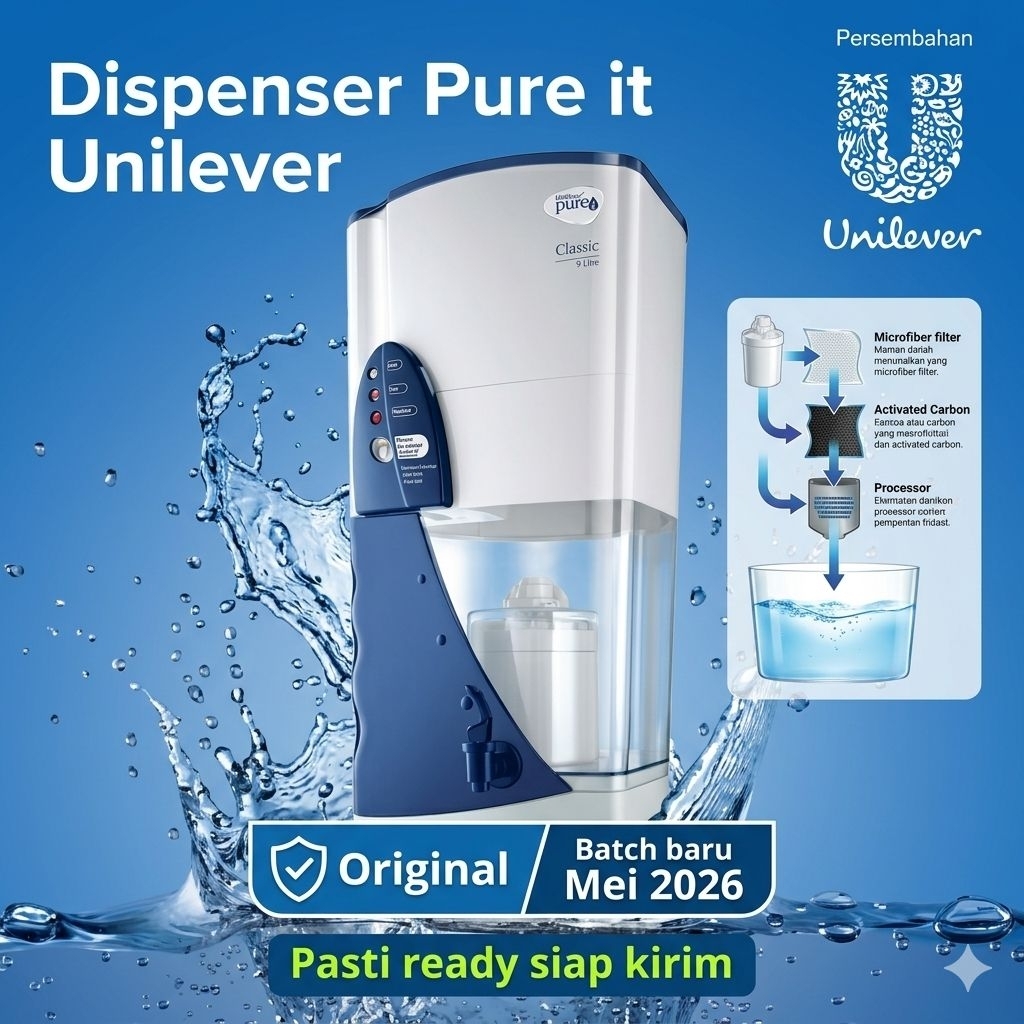 UNILEVER PURE IT CLASSIC 9 LITER 9L KLASIK DISPENSER PUREIT PURIT PEMURNI PENJERNIH MEMURNIKAN MENJE