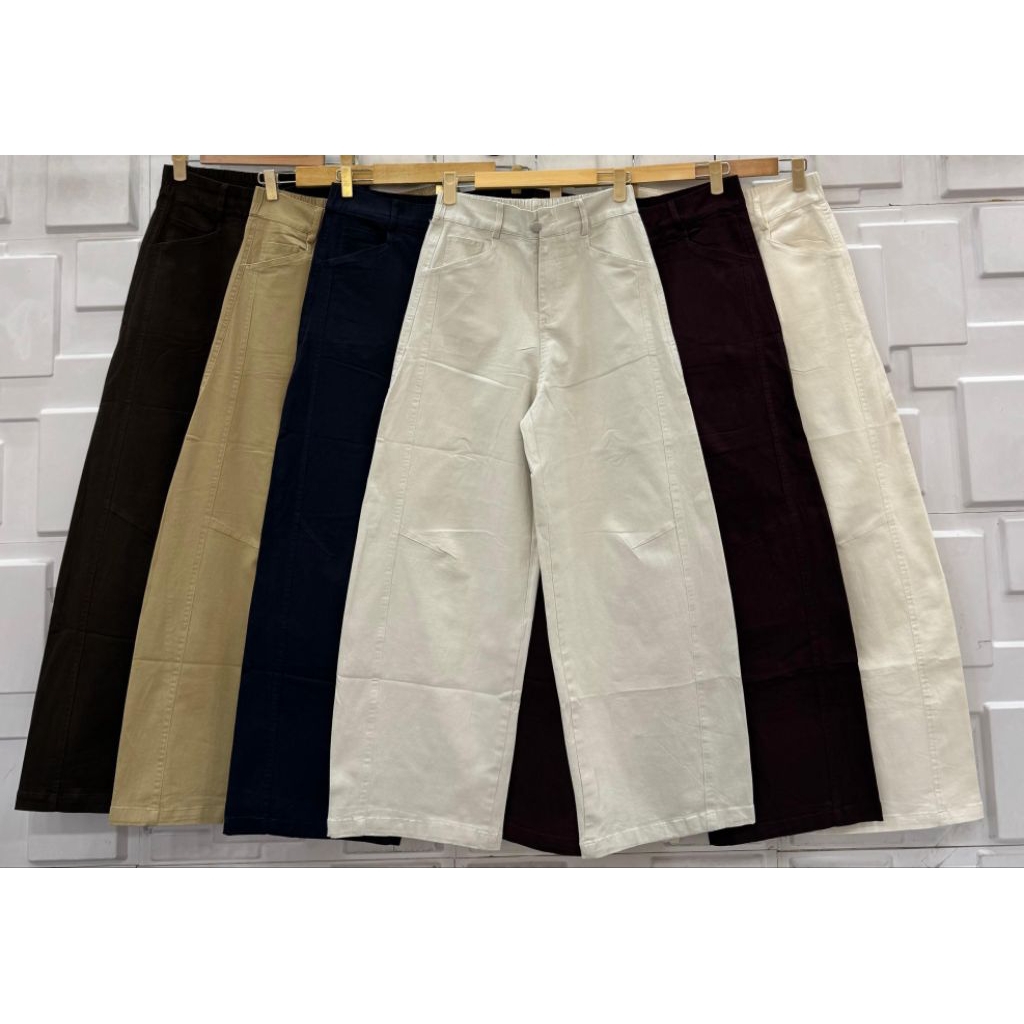 celana wanita barel jinling terbaru bahan soft jeans