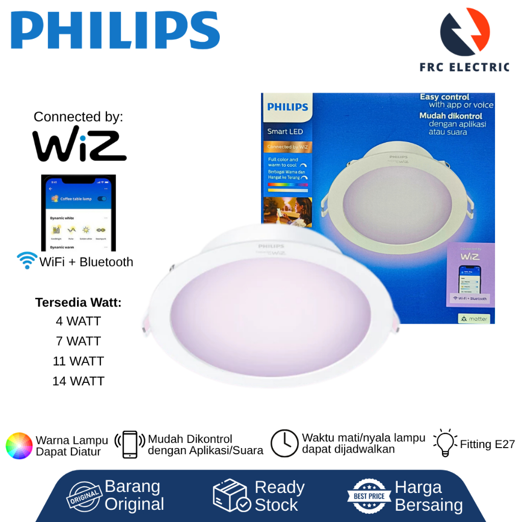 LAMPU - LAMPU LED - LAMPU DOWNLIGHT - LAMPU PHILIPS - LAMPU SMART WIFI LED PHILIPS - LAMPU RGB