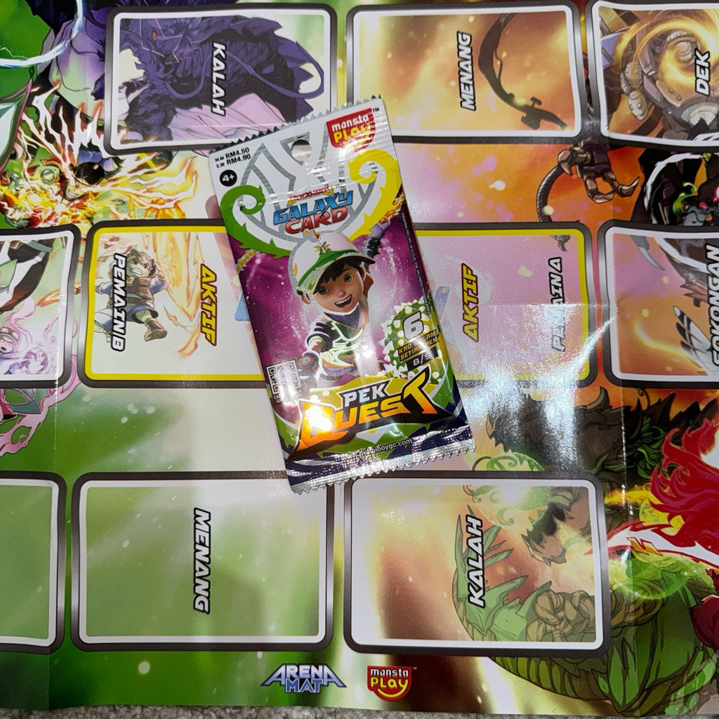 Boboiboy galaxy card | pek quest 8/9