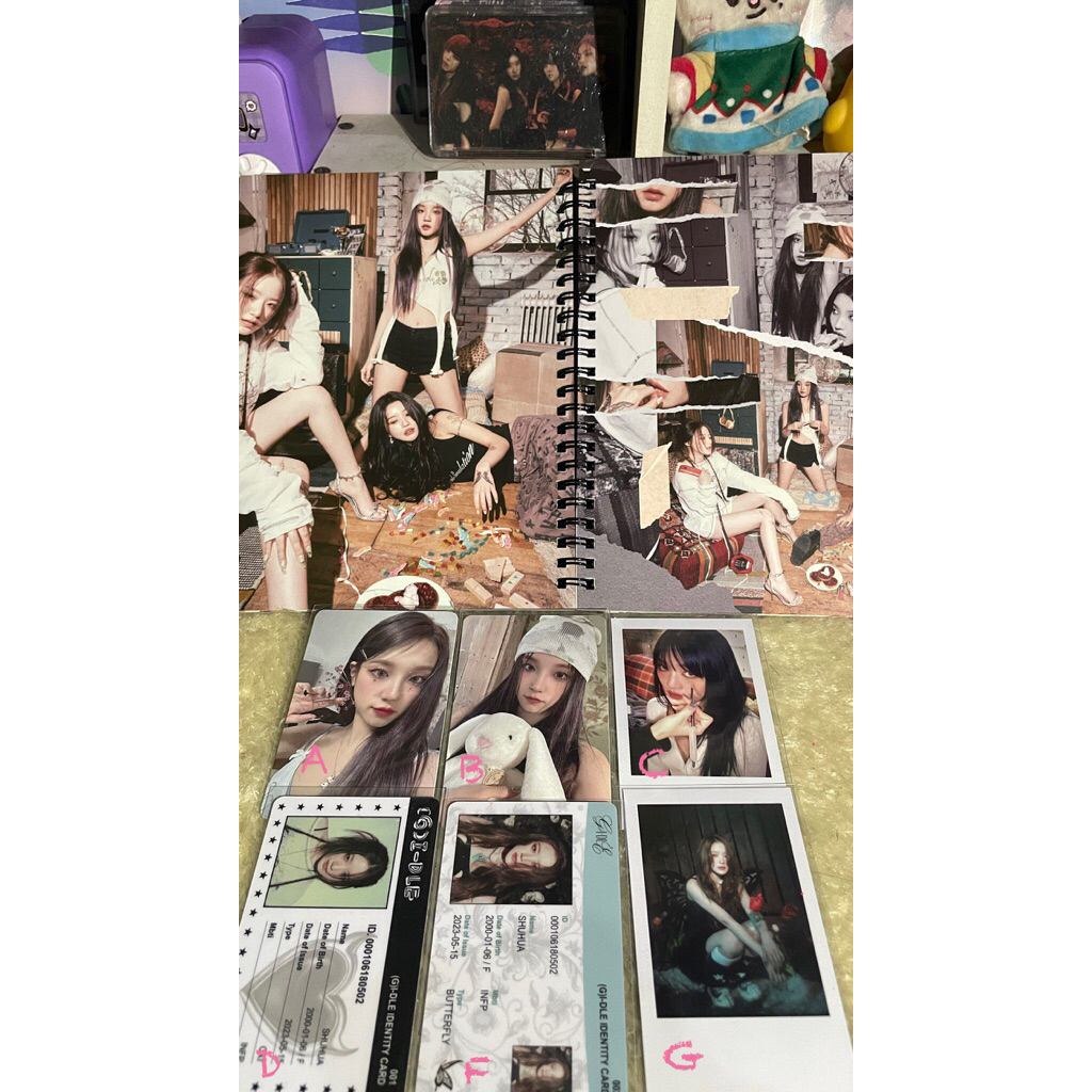 PHOTOCARD OFFICIAL G-IDLE I FEEL MINNIE SOYEON MIYEON SHUHUA YUQI