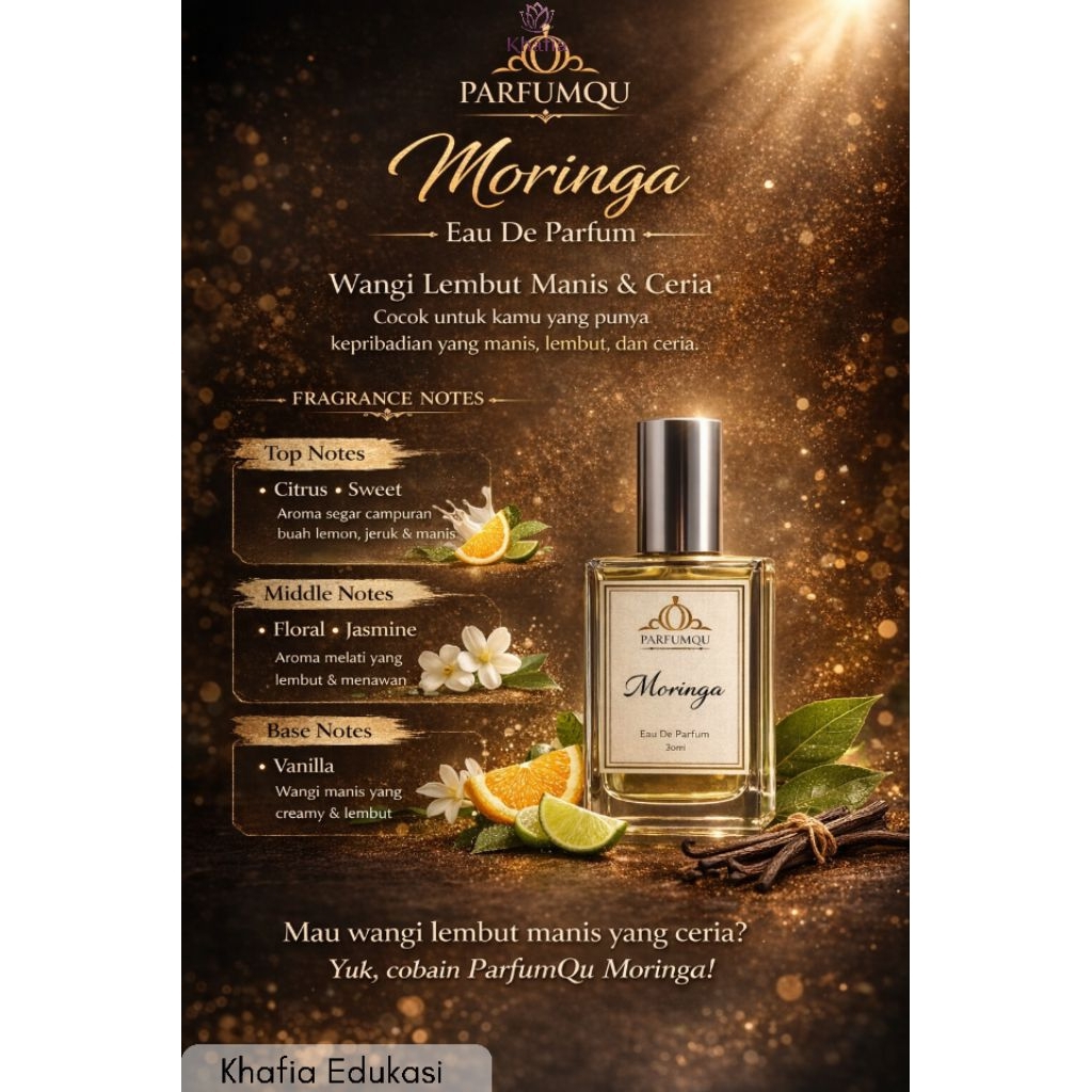 KHAFIA PARFUMQU MORINGA | PARFUM INSPIRED BY FABIL |  | PARFUMQU AROMA MEWAH|