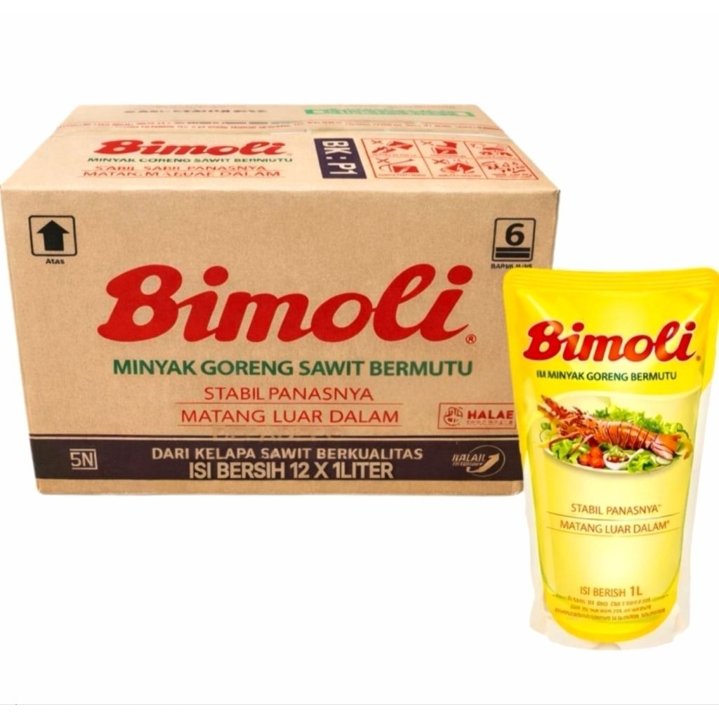 Bimoli Minyak Goreng 1 LITER Klasik pouch 1 dus