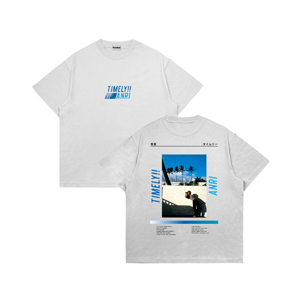 Kaos ANRI Timely Album City Pop Unisex Jepang MOVIE FILM Combed | T shirt Local - Baju Distro Pria W