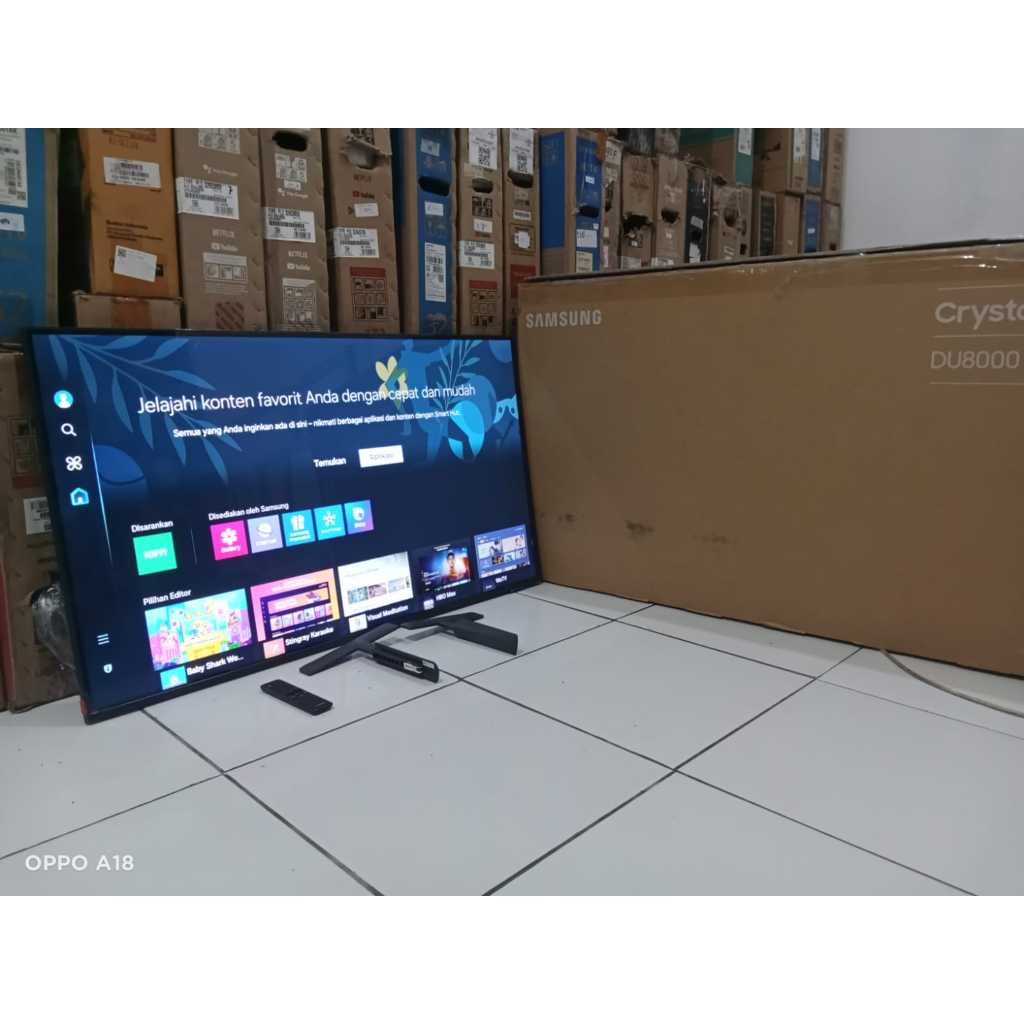 SMART TV LED SAMSUNG 43 INC UHD 4K SUDAH DIGITAL KONDISI BEKAS MASIH SEGEL (0268)