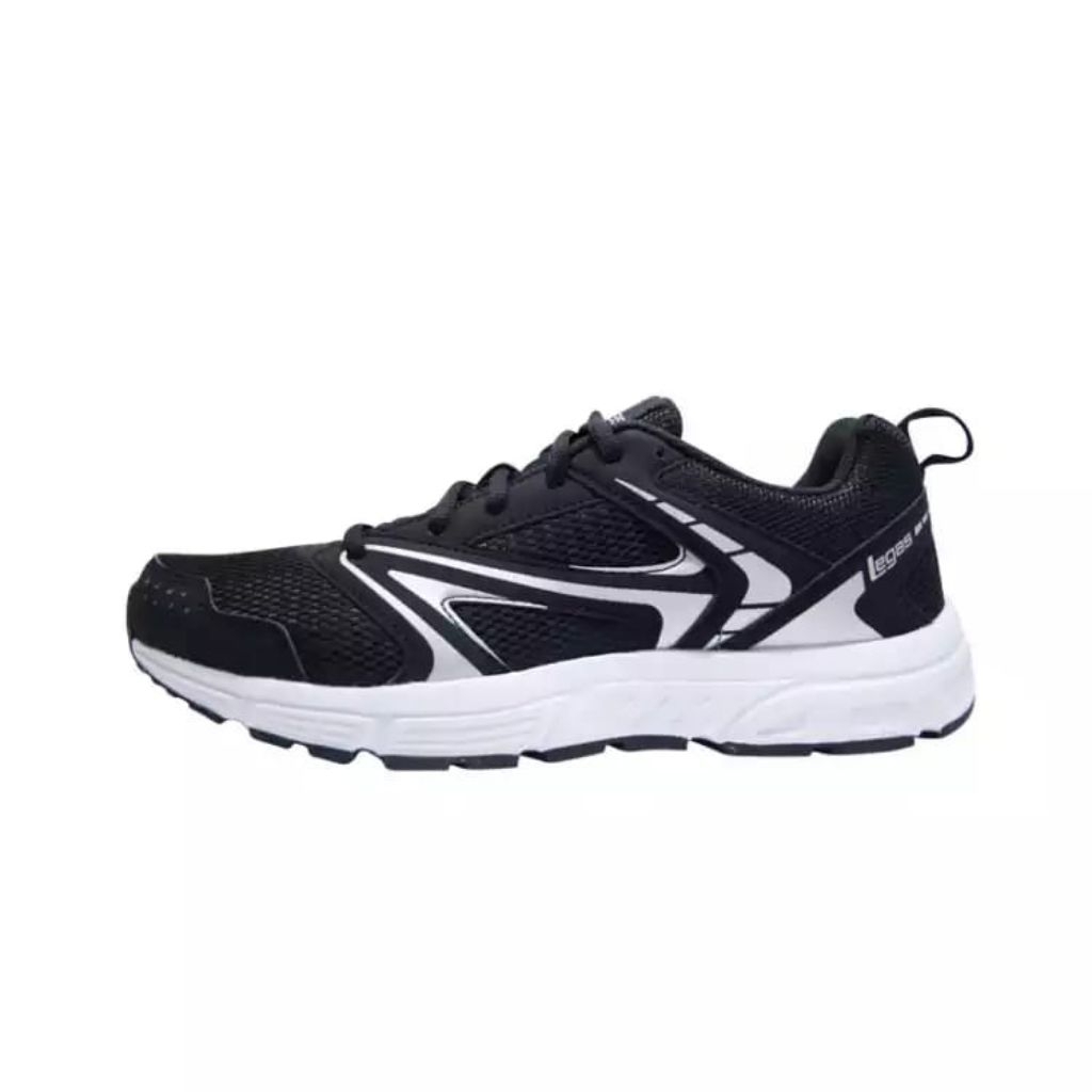 Sepatu League Legas Veloce LA U Hitam Running Shoes Pria Wanita Original