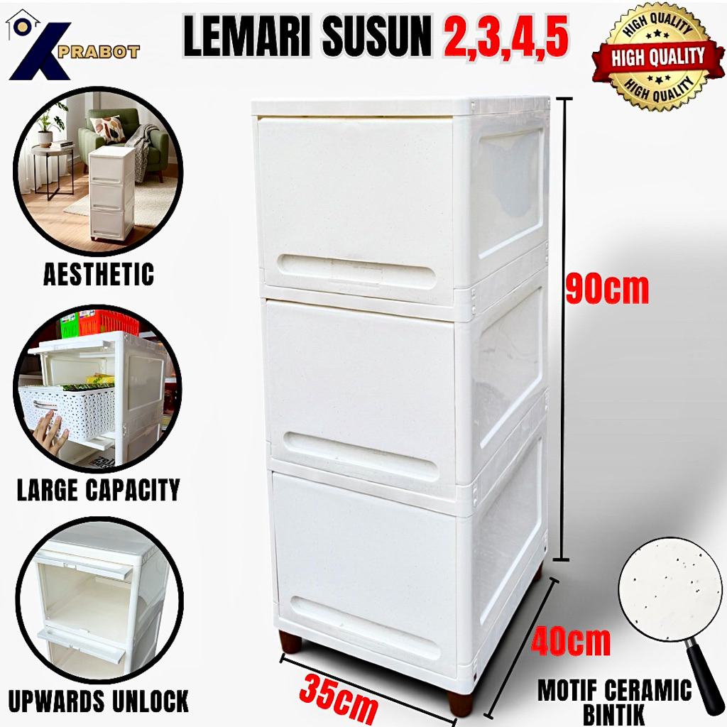 Rak Lemari Susun Tingkat - Kprabot / Lemari pakaian / lemari plastik premium /lemari pakaian anak Ko