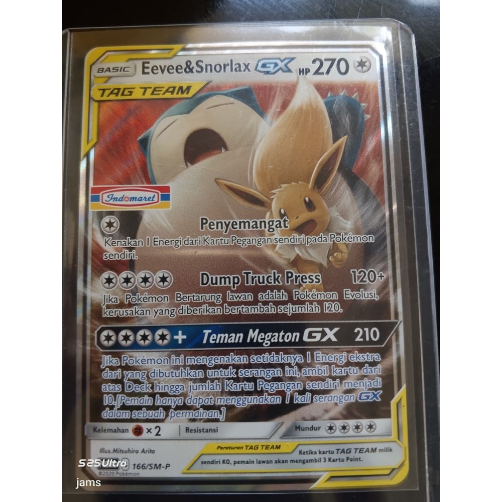 Pokemon Snorlax & Eevee GX indomaret