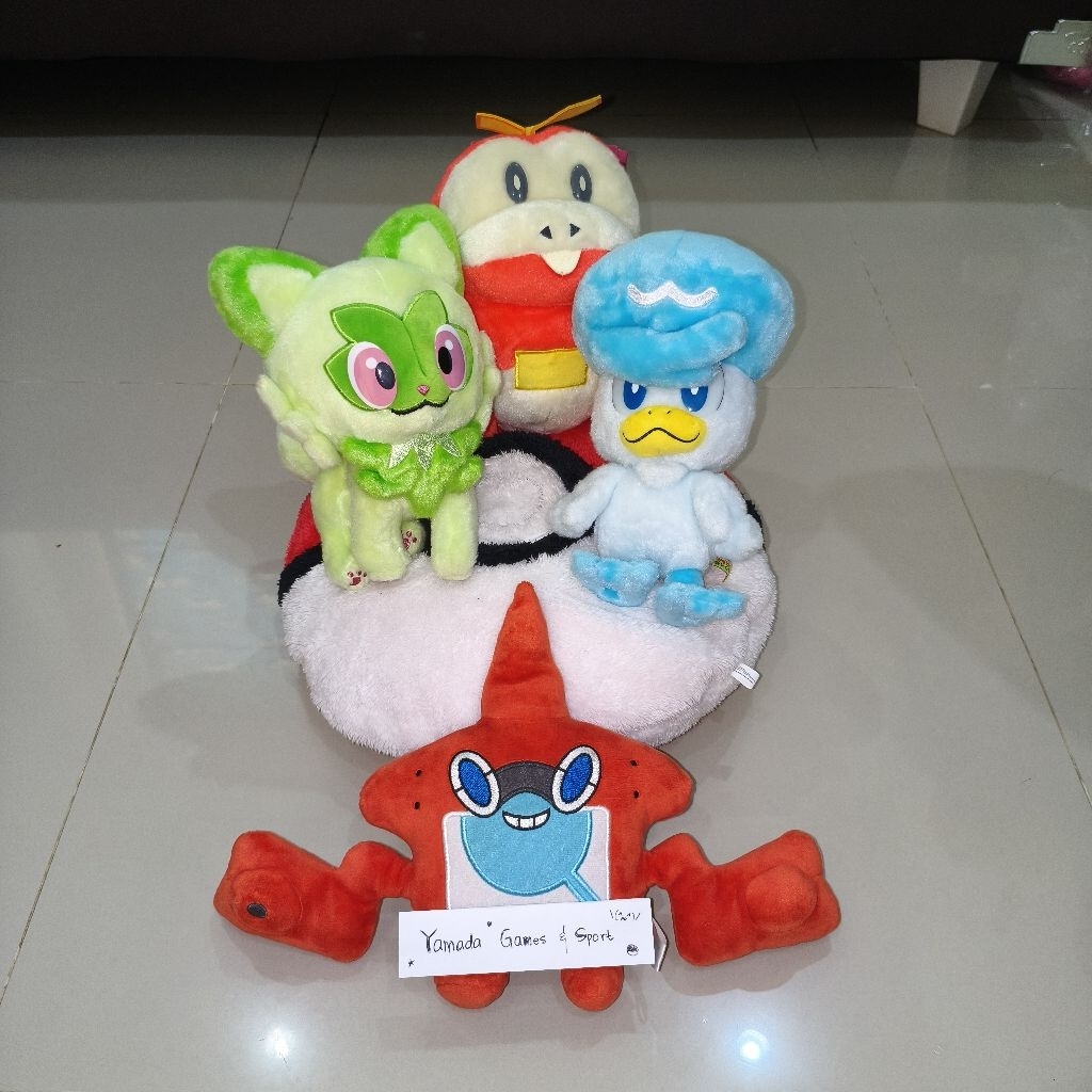 [SET 3] POKEMON TARTS I CHOOSE YOU PALDEA STARTERS SPRIGATITO FUECOCO QUAXLY TAKARA TOMY ARTS BONEKA