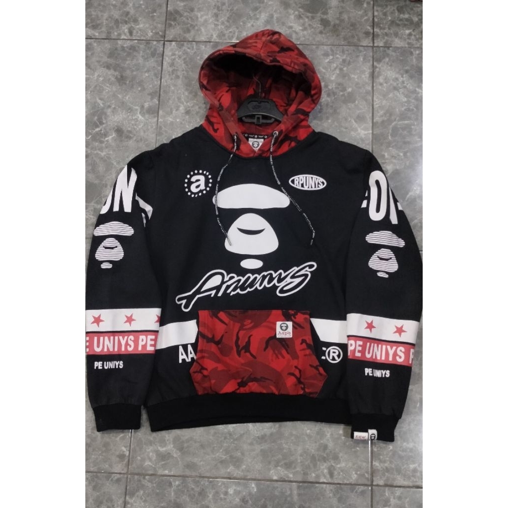 Hoodie AAPE by Bathing Ape red camo