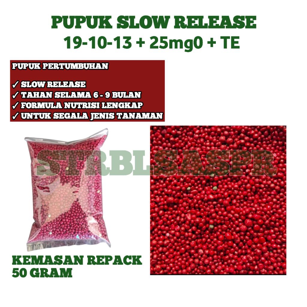 Pupuk Merah 19-10-13 Pupuk Premium Osmocot Dekastar Pupuk Tanaman Hias Aglonema