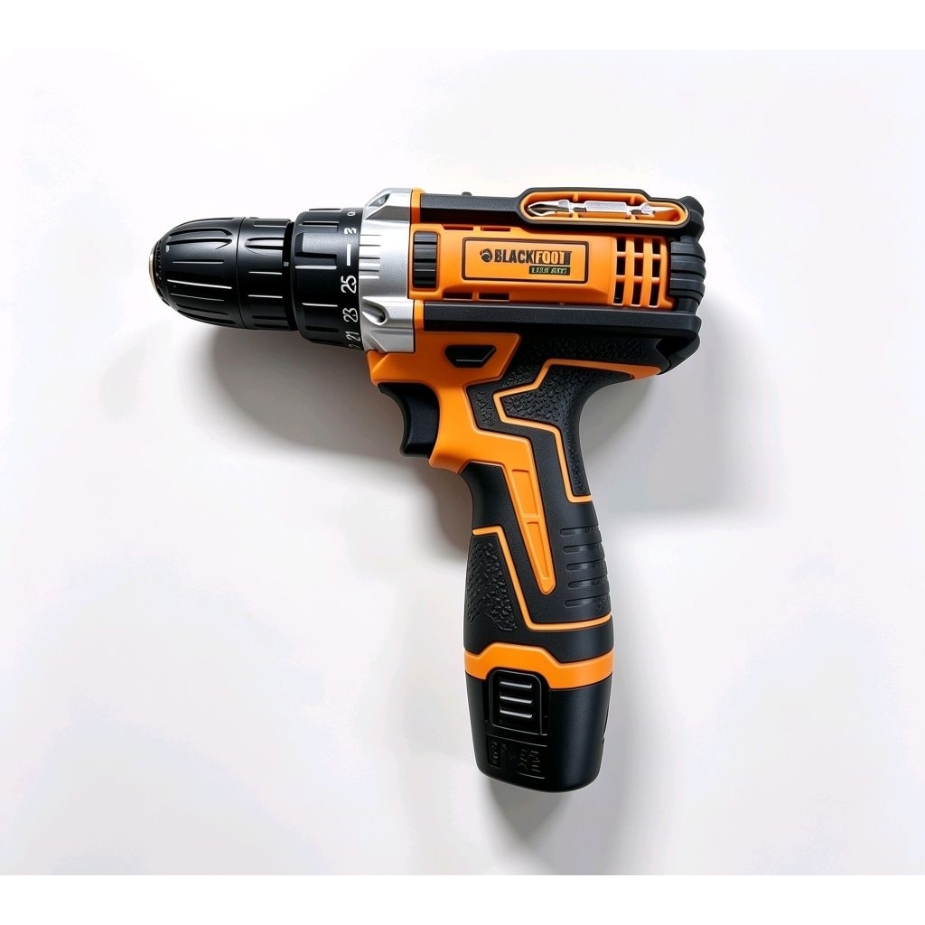Mesin Bor Cordless Murah Bor Baterai Murah Blackfoot Cordless drill 10mm Doble Baterai