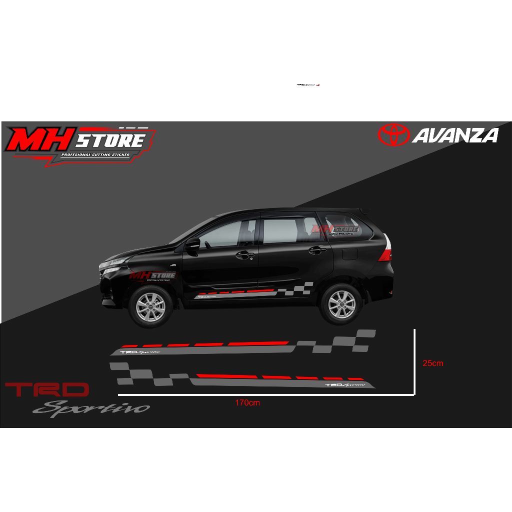 stiker mobil avanza list body mobil avanza stiker keren variasi mobil avanza