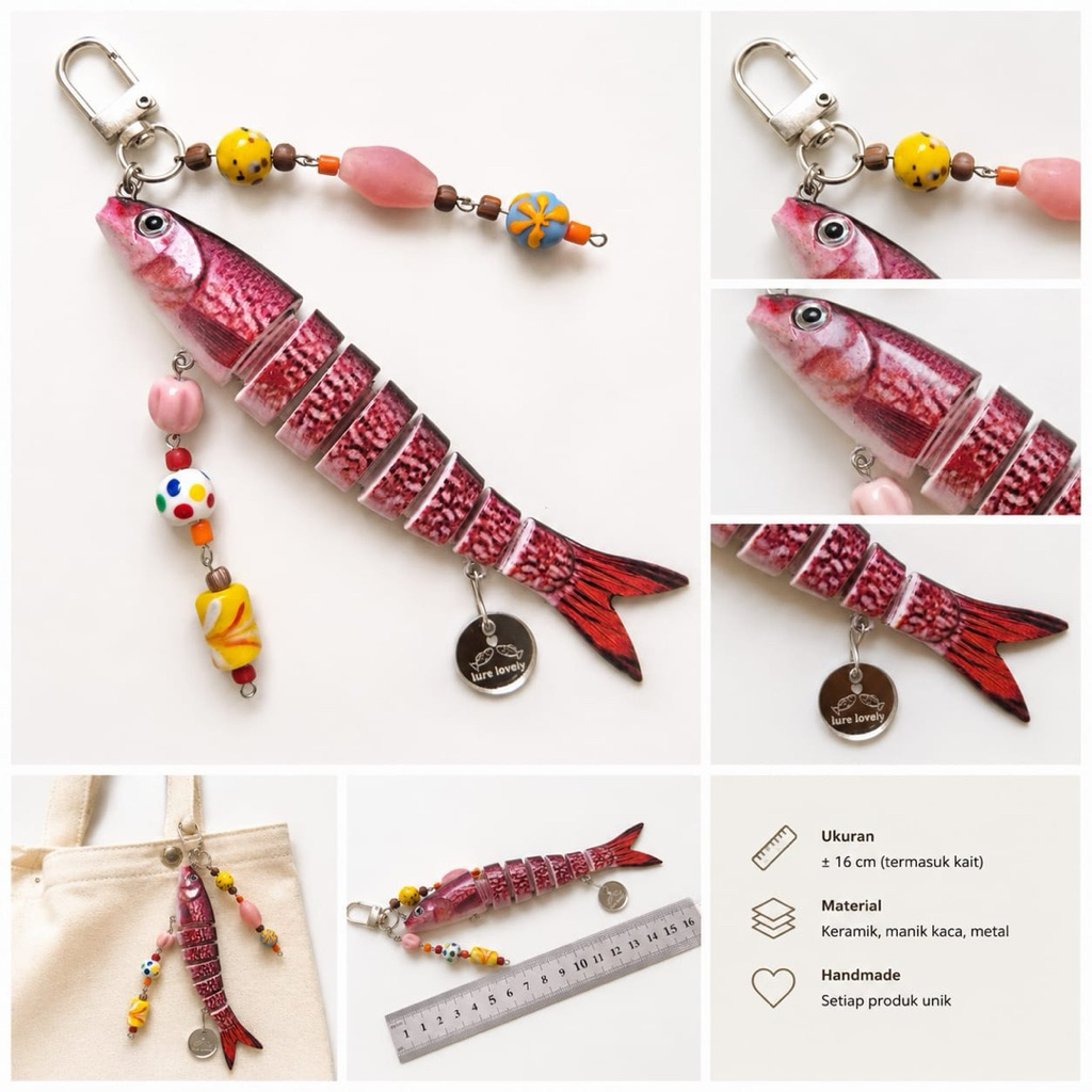 GANTUNGAN KUNCI KEYCHAIN IKAN GEOL GEOL FISH LURE