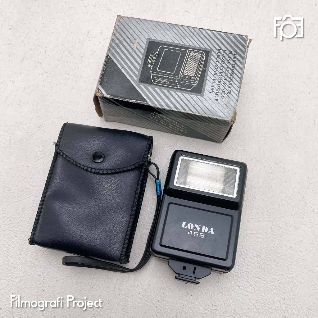 Flash Londa 489 | New Old Stock - Flash Eksternal Untuk Kamera Analog 35mm Fujica M1 Ricoh Pentax da