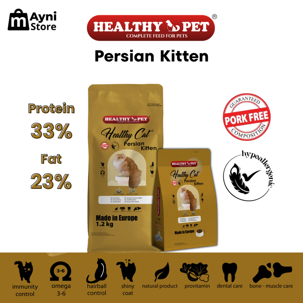 Healthy Cat Persian Kitten / Healthy Pet Persian Kitten / Pork Free / Made in Europe