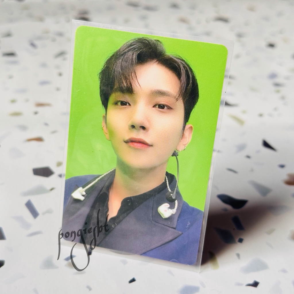 Photocard Official Seventeen Joshua Dicon Latar Ijo