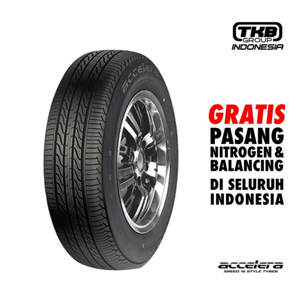 BAN MOBIL STANDAR PENUMPANG RING14 ACCELERA ECOPLUSH 185 65 R14 TUBLES FREE PENTIL Calya Agya Avanza