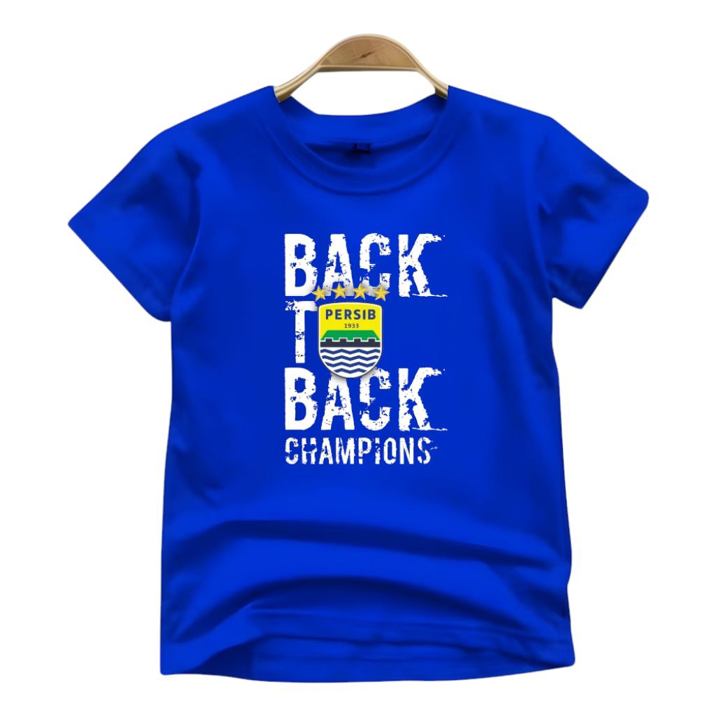 Baju anak kaos anak Persib Hattrick Champion