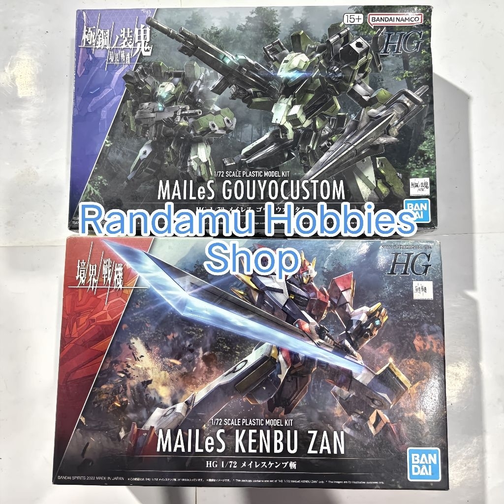HG 1/72 Mailes Kenbu Zan & Gouyo Custom [Bandai] - (TAG : Protogouyo Amaim Ghost Jogan Reiki Kai Kyo