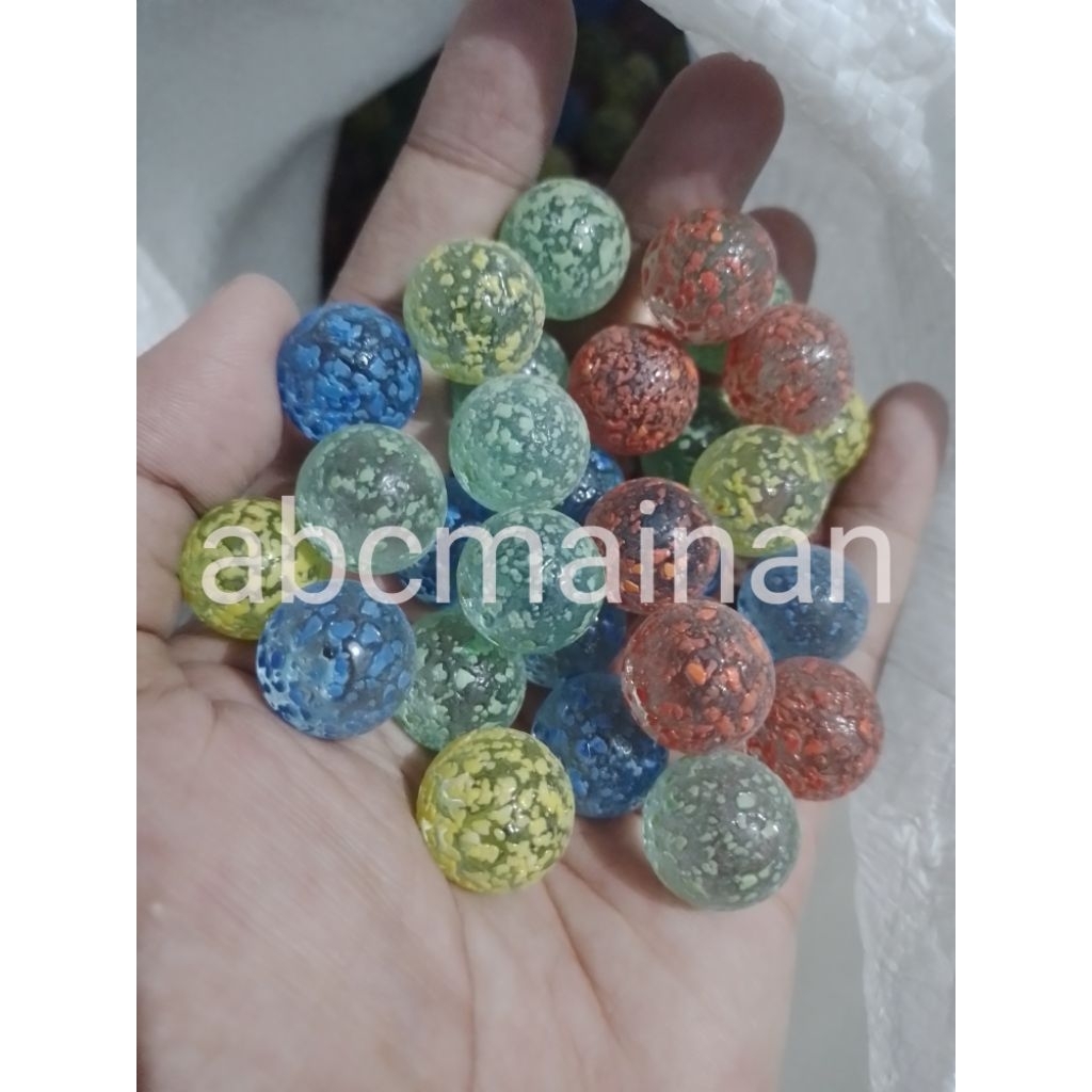 100 PCS GUNDU/KELERENG WIJEN WARNA WARNI