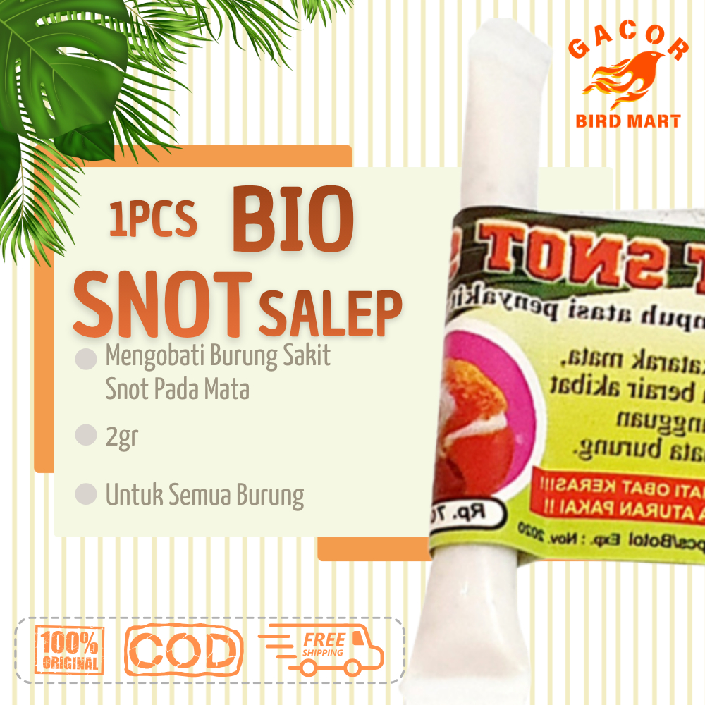 Salep Snot Sedotan Burung Obat Mata Snot Burung Murai Lovebird Kacer Ampuh 1 PCS