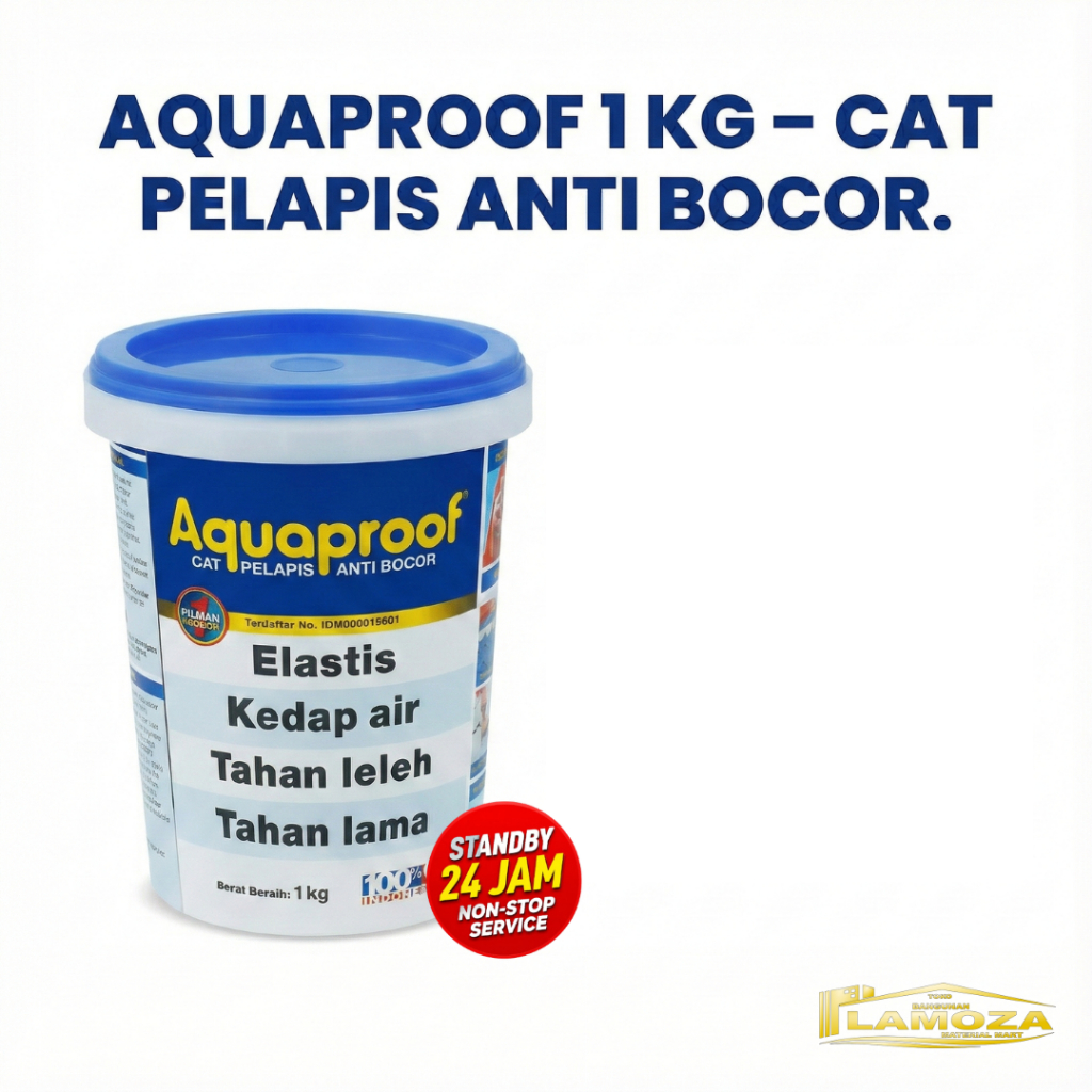 Aquaproof Cat Anti Bocor Karet Waterproof 1kg