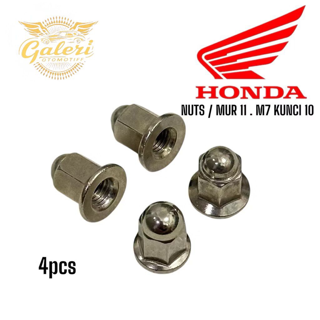 NUTS / MUR TOPI 11 M7 KUNCI 10 MUR BAUT KNALPOT HEAD  GENIO BEAT PCX SUPRA GRAND DSB COCOK UNTUK VES