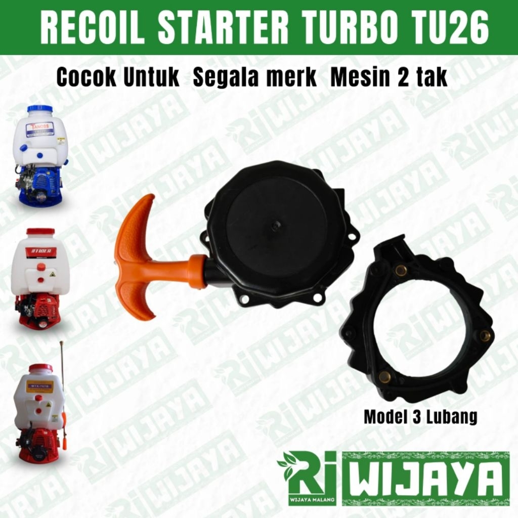 RECOIL STARTER RACING TURBO / RECOIL STARTER SPRAYER TU26 / TARIKAN MESIN SEMPROT / RECOIL TU26