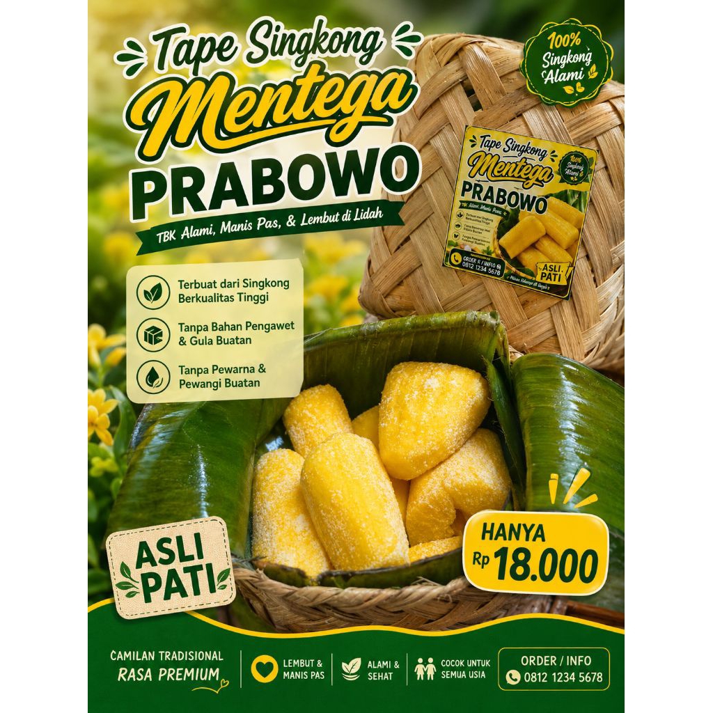 Tape singkong mentega khas Pati