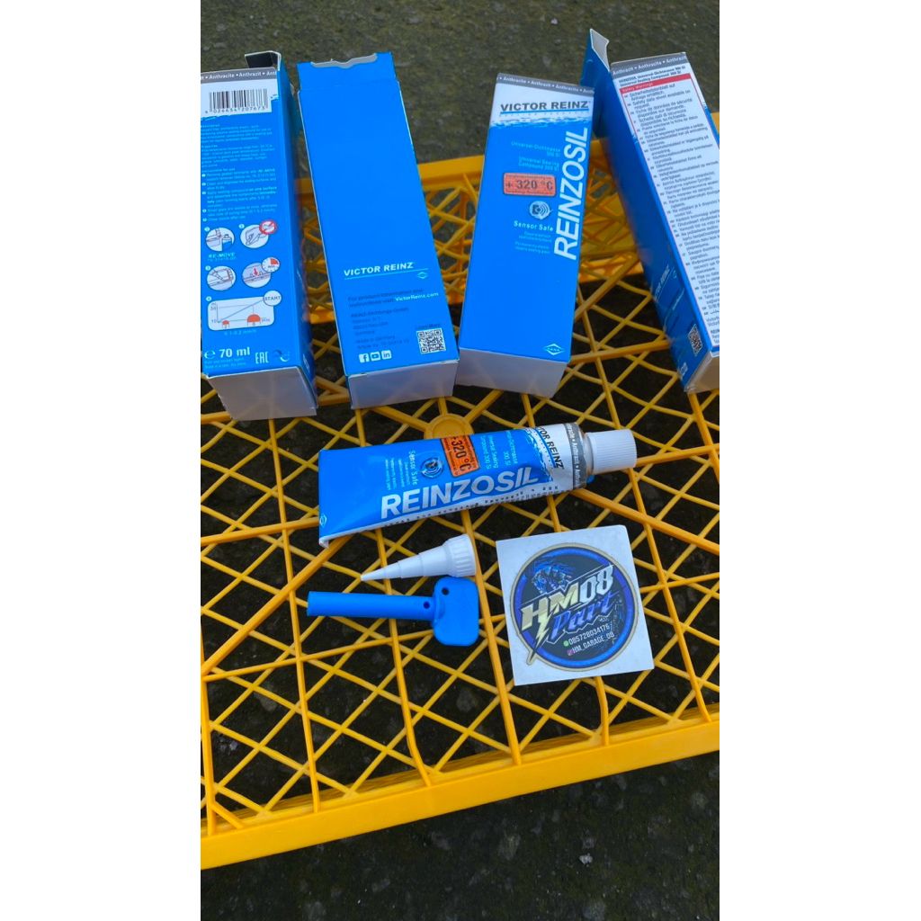 Lem gasket Reinzosil ronzosil Lem Mesin RTV Silicone 70gr - Lem Gasket Tahan Panas 320°C