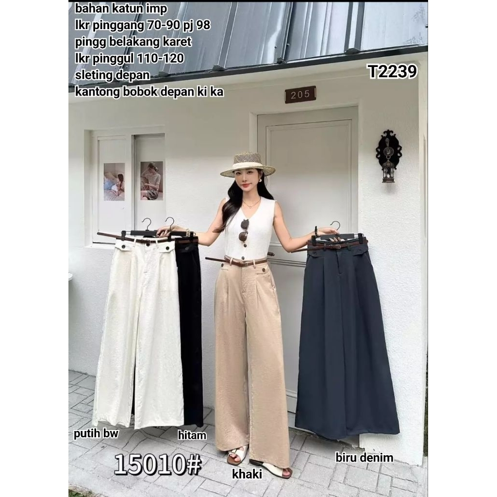 T2239 Celana Kulot panjang