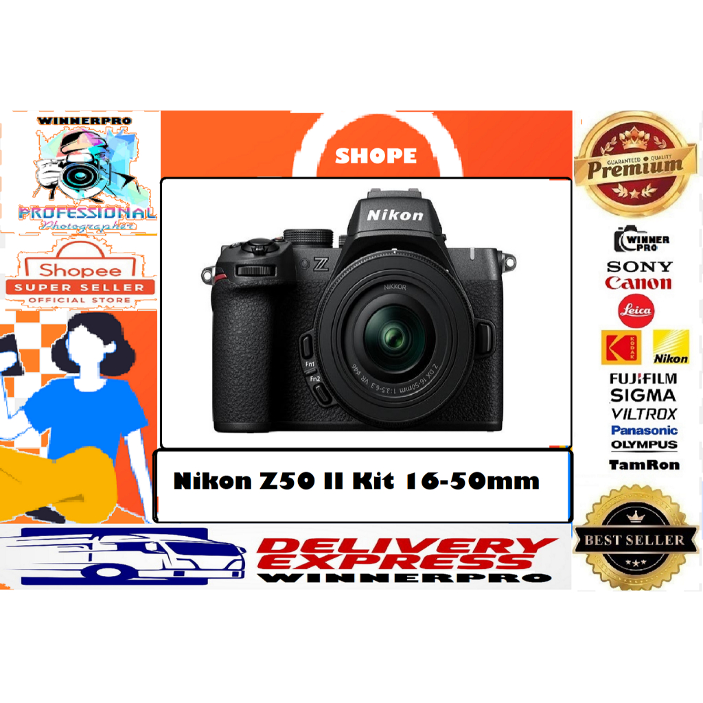 Nikon Z50 II Kit 16-50mm - Mirrorless Camera Nikon Z50 Mark II Nikon Z50II