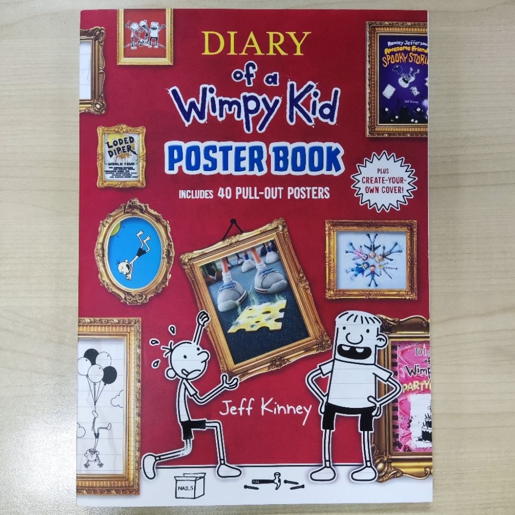 DIARY OF A WIMPY KIDS POSTER BOOK ORIGINAL IMPORT POSTER BOOK FROM BOOK COVER ART