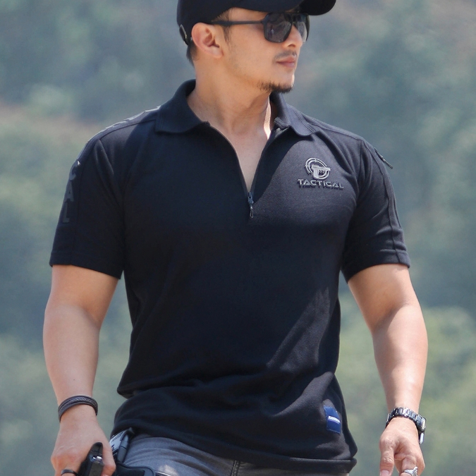 KAOSBOS.ID - Kaos Distro Polo Shirt Pria Tactical Berkerah Lengan Pendek
