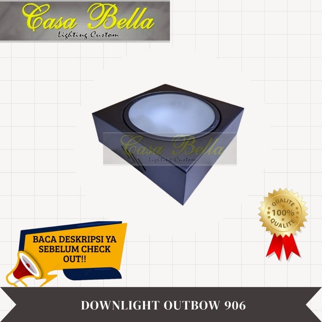 Downlight OutBow 901 Hitam