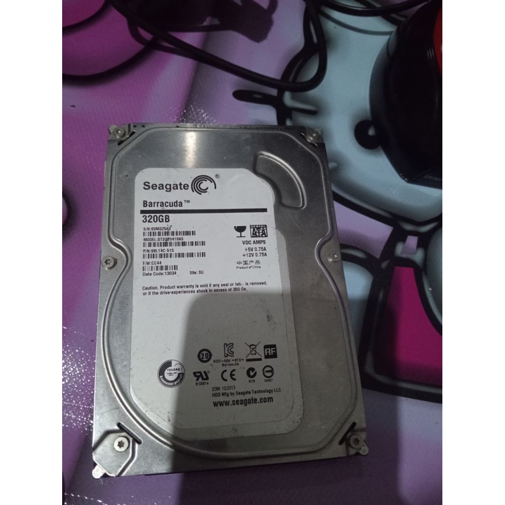 hdd pc seagate 320gb 100/100