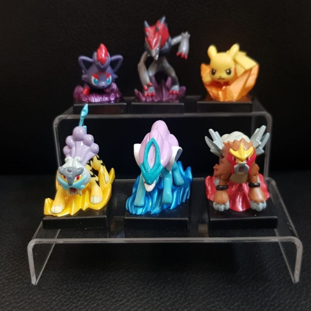 Set Gashapon Zoroark Master Illusion Movie Figure Entei Raikou Suicune Pikachu Zorua Zoroak Pokemon 
