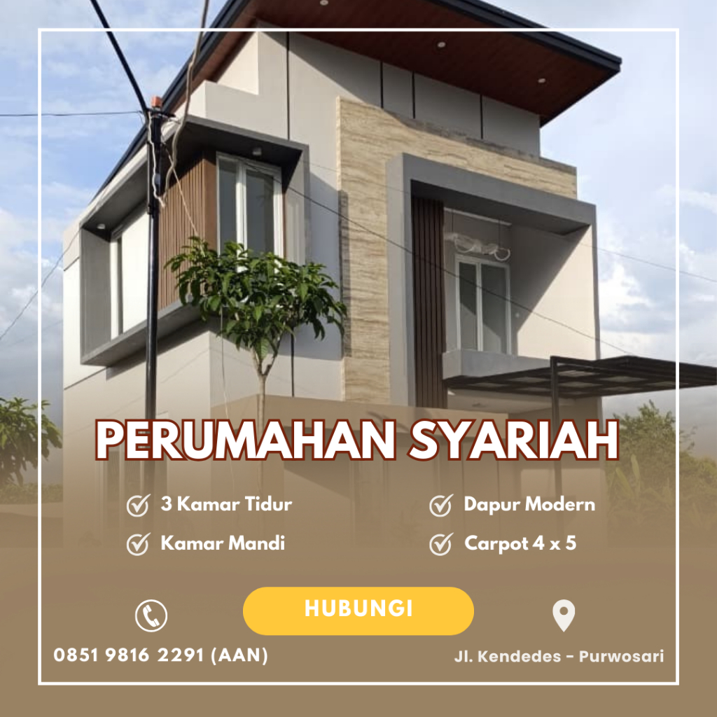 PERUMAHAN SYARIAH DI MAGETAN KOTA, UNIT TERBATAS