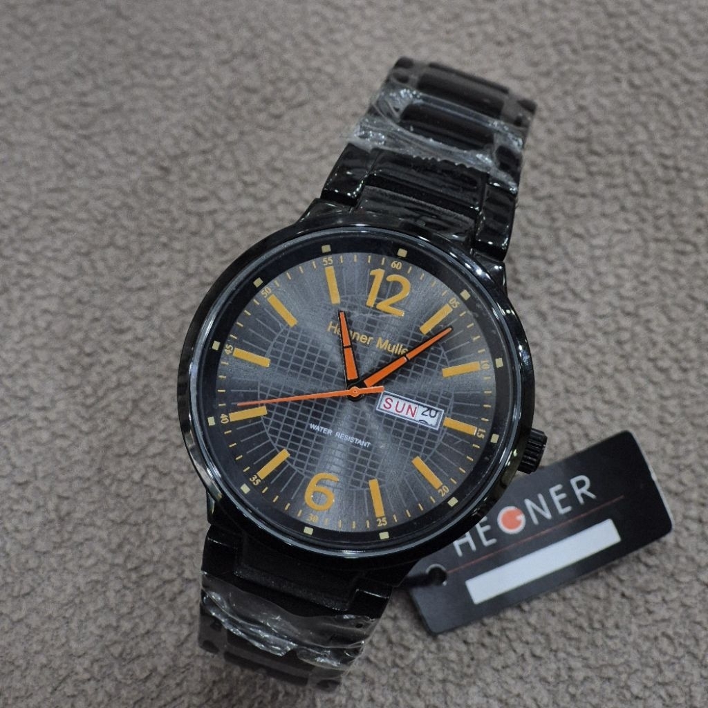 Hegner Muller HM 712-3G Jam Tangan Pria Stainless Steel