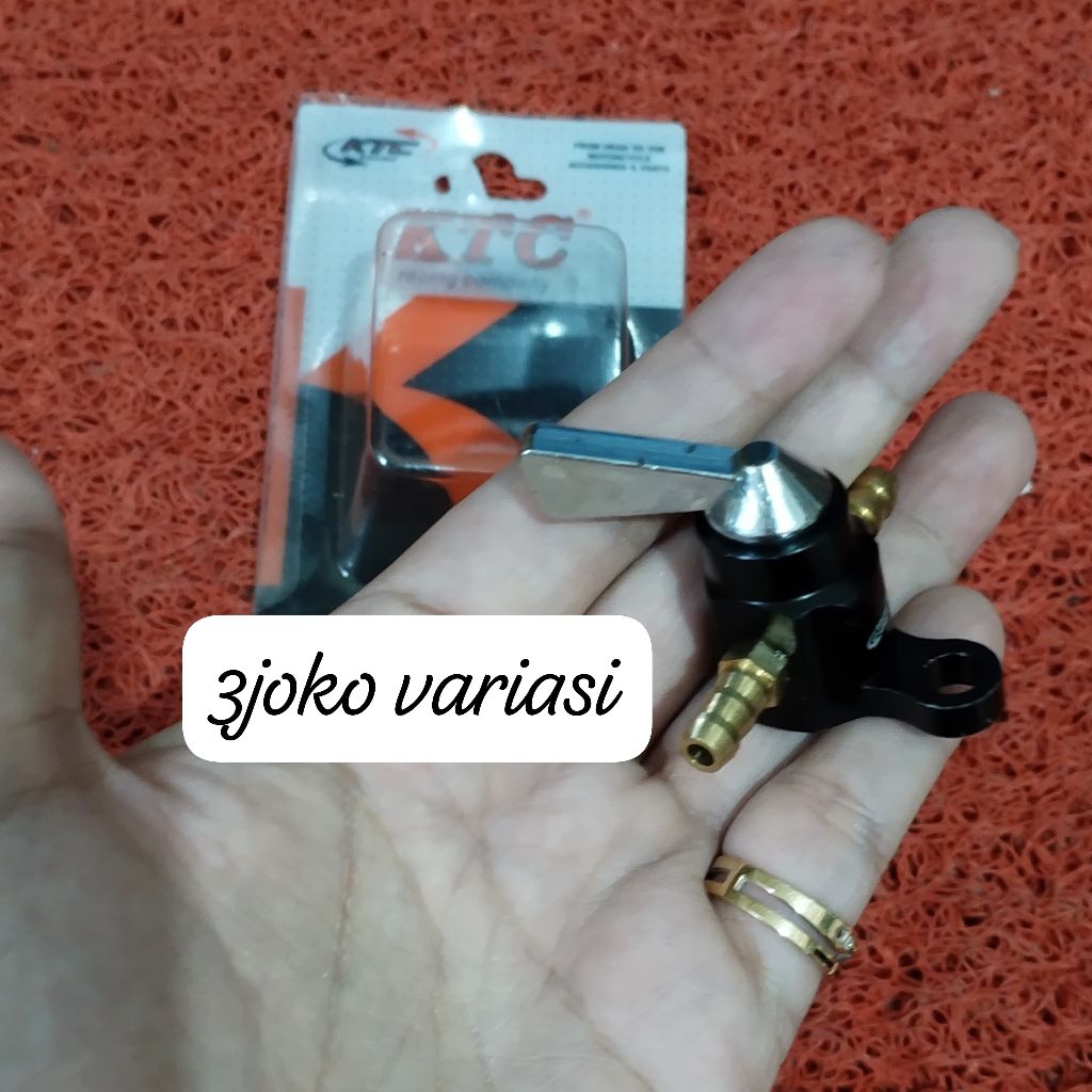 kran bensin CNC KTC/kran bensin racing KTC warna/kran bensin variasi KTC