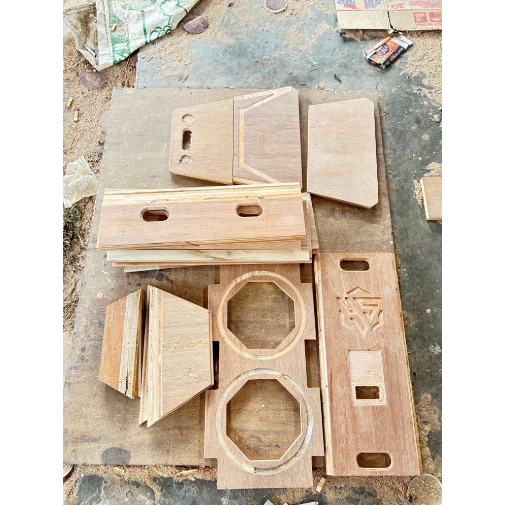 part kit potongan box speaker t20 dan t24 10 inch 12 inch