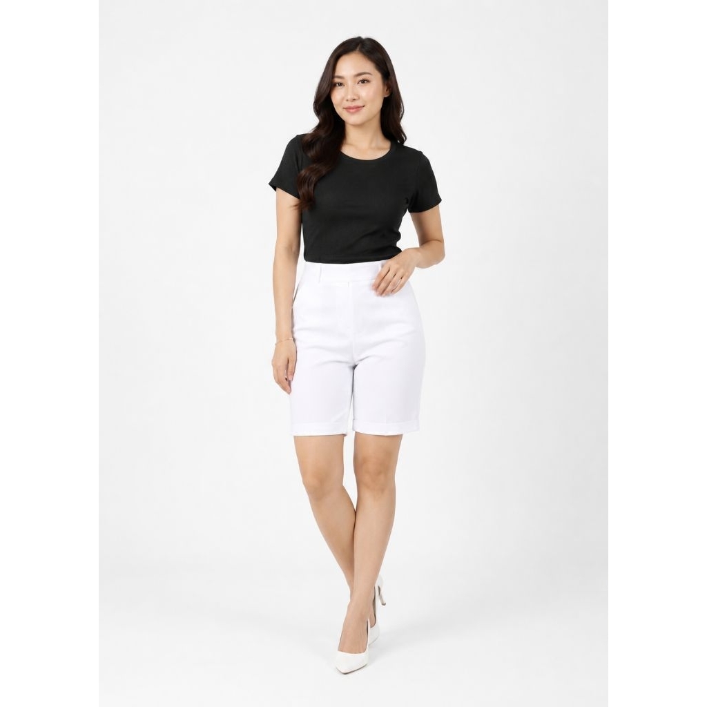 Celana pendek wanita katun Defect