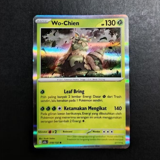 Kartu TCG Pokemon (ID) - Wo-chien - Rare Holo - Mint condition