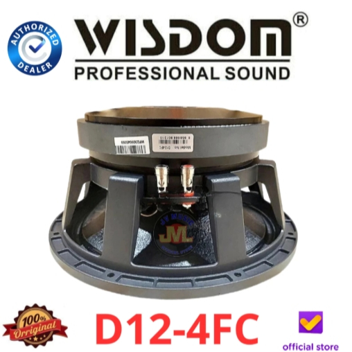 Speaker 12 Inch Subwoofer Wisdom D12-4FC (SUDAH PACKING KAYU)