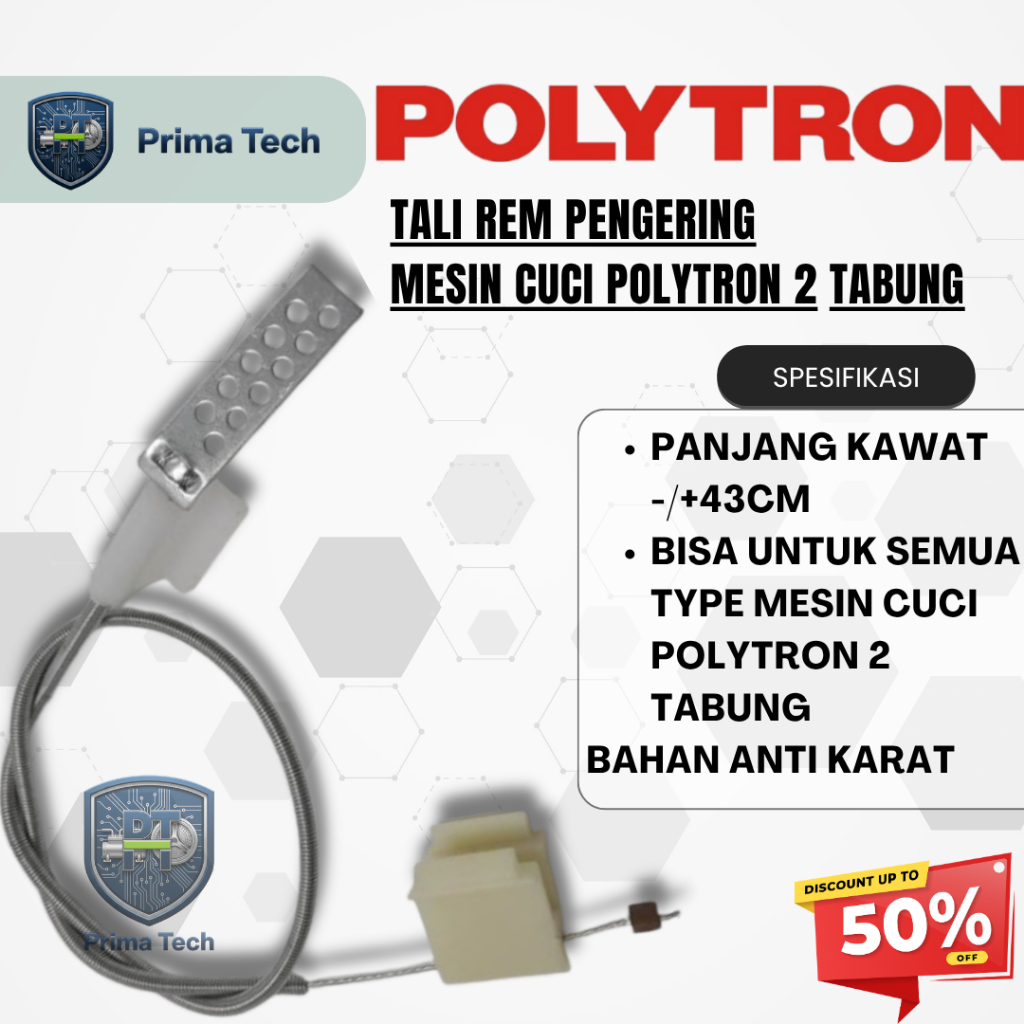 Tali Rem Spin Atau Pengering Mesin Cuci POLYTRON 2 Tabung Semua Type DI BERBAGAI MEREK MESIN CUCI