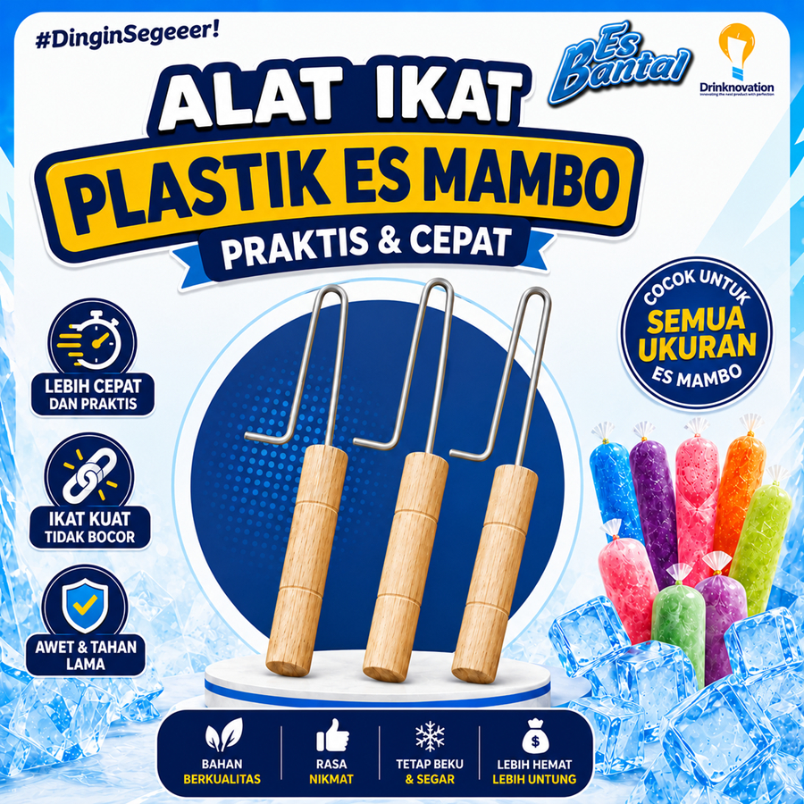 Alat Ikat Plastik Es Mambo Es Lilin Manual Praktis Cepat Anti Bocor Pengikat Plastik Es
