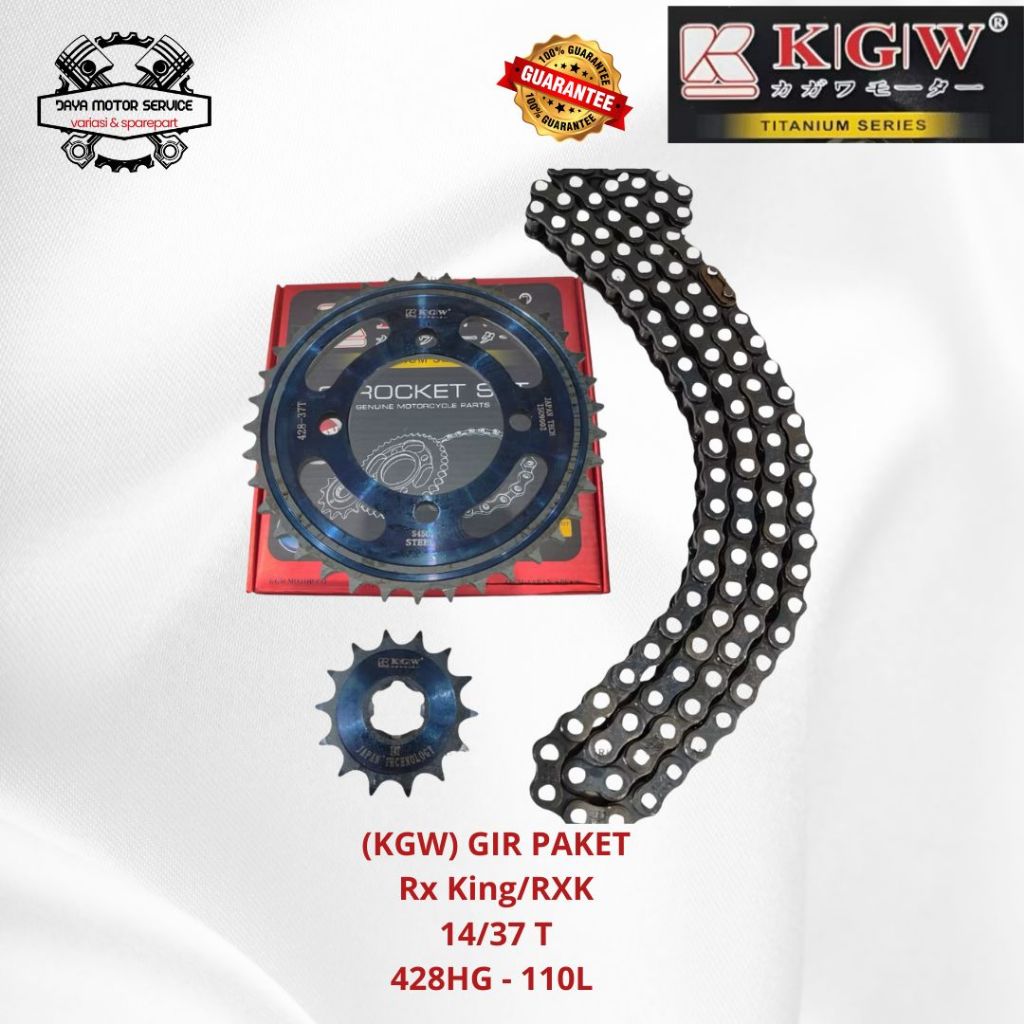 GEAR SET GIR SET CHAIN KIT GEAR PAKET KAGAWA YAMAHA RX KING ORIGINAL