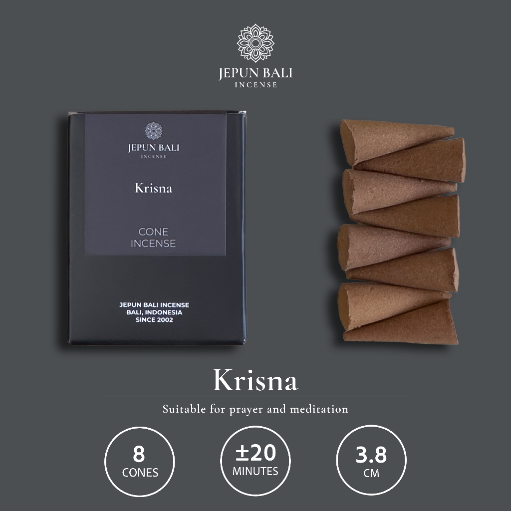 Dupa Kerucut Aromaterapi - Krisna - Jepun Bali Incense